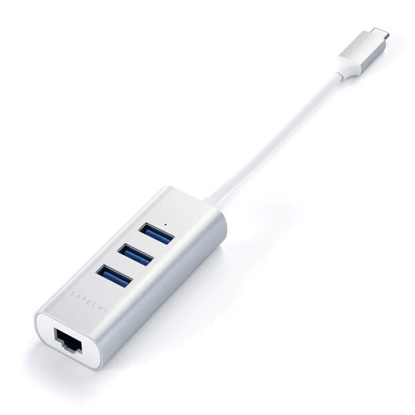 USb-C Hub, Silver, Ethernet